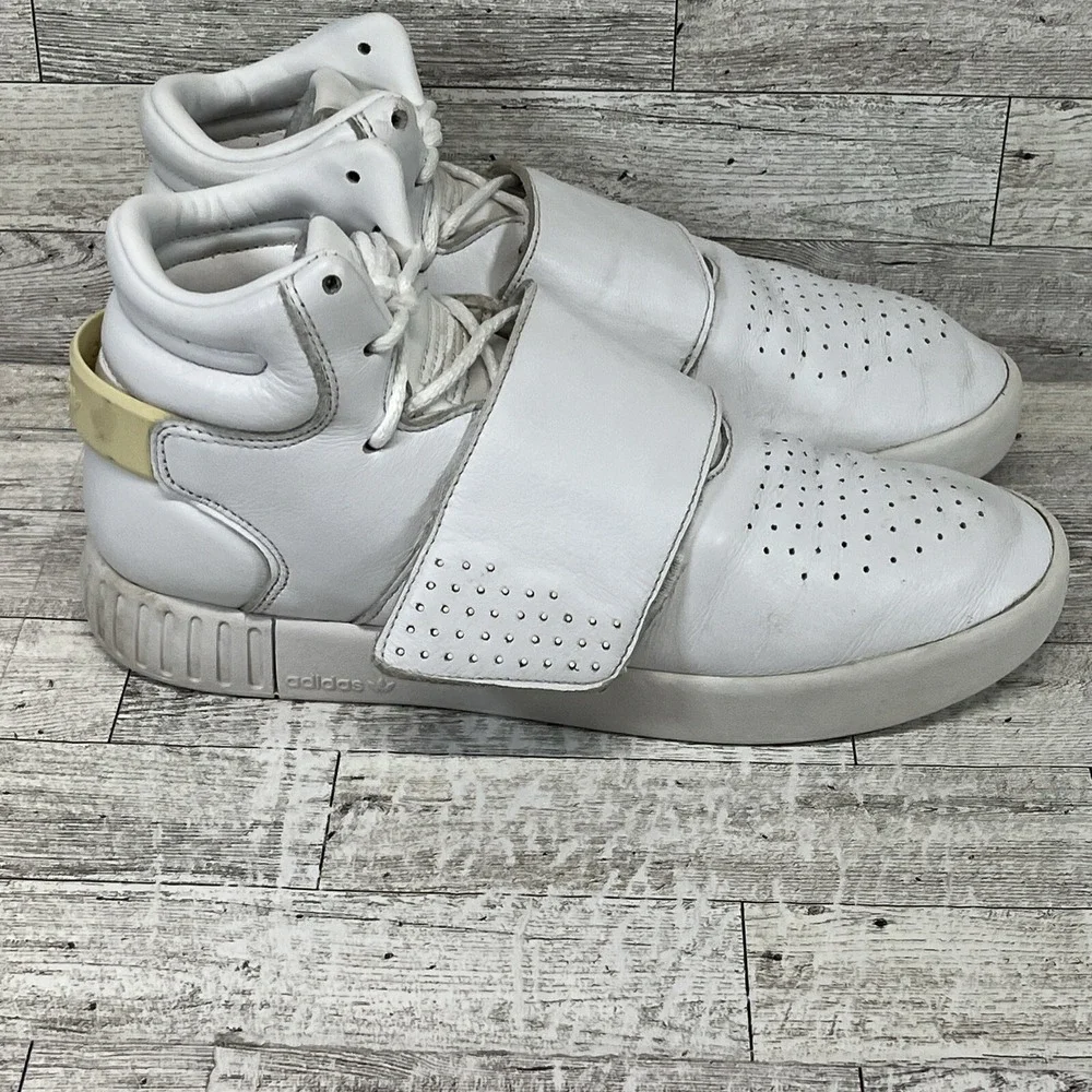 Adidas Tubular Invader White Basketball‎ Shoes BW0872 Men Size 7